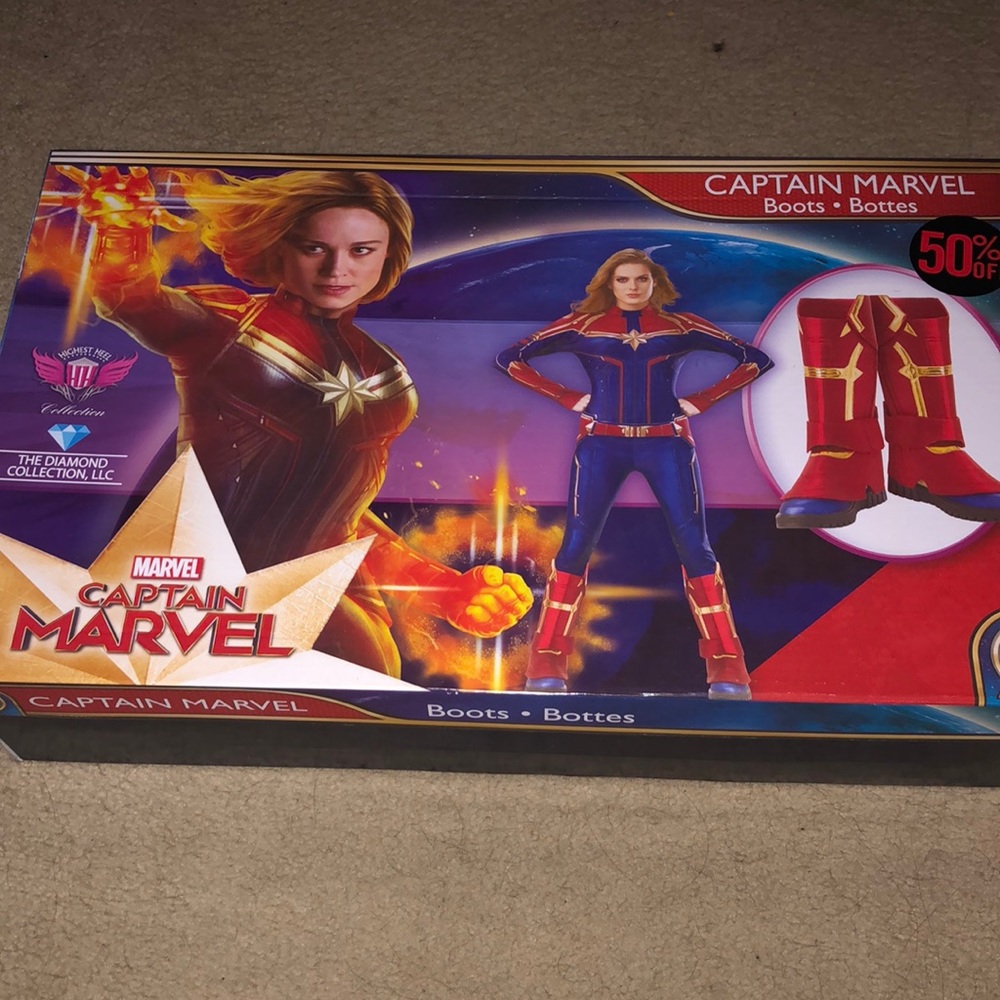 Hot Topic Captain Marvel Cosplay Boots size 9